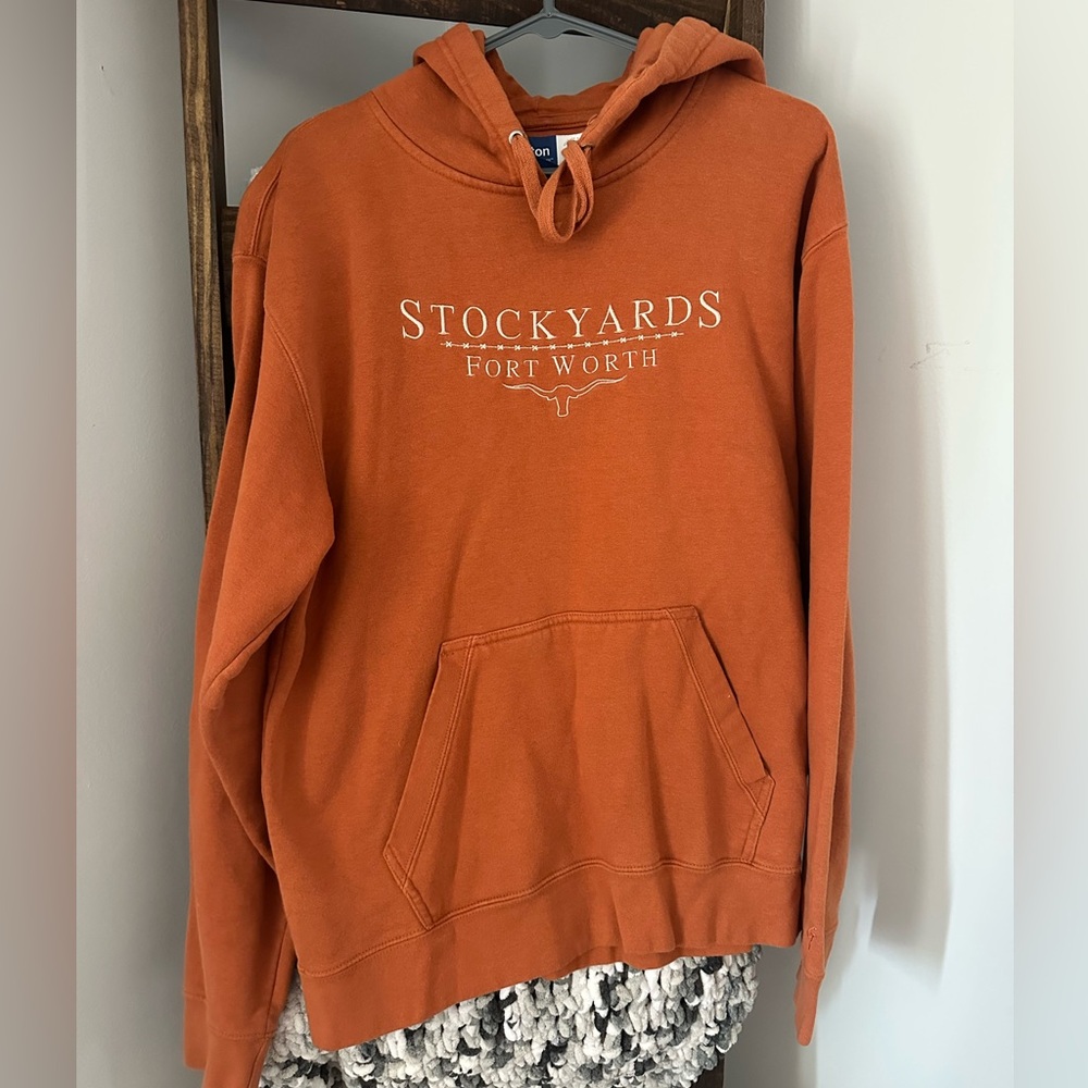 Burnt Orange Stockyards Fort Worth Hoodie